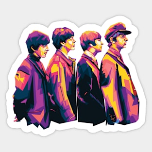 Retro band Sticker